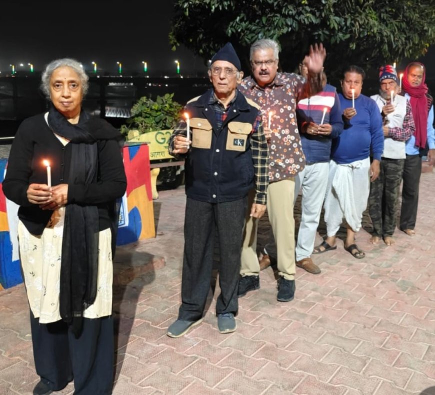 यमुना भक्तों ने उठाई बांग्लादेश में इस्कॊन के चिन्मय दास की रिहाई की मांग 