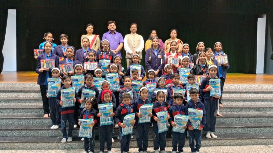 लघु उद्योग भारती ने किया मेधावी छात्राओं का सम्मान