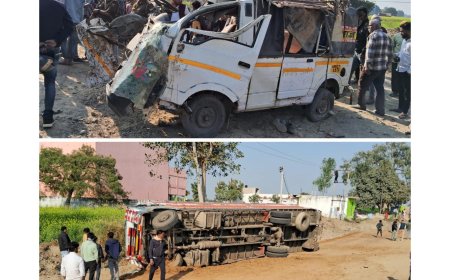 मंगल को अमंगल, हाथरस में मैजिक कंटेनर भिड़ंत में सात मरे, 14 घायल