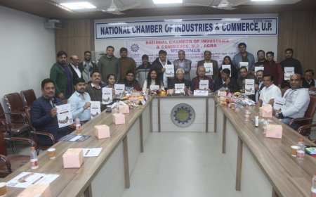 आगरा में आभूषण क्लस्टर के विकास पर चैंबर भवन में हुआ मंथन   