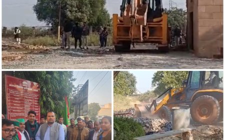 अवैध कब्जे पर बुलडोजर चलवाकर ही एडीए से हटे किसान