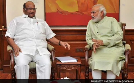 शरद पवार ने की पीएम मोदी से मुलाकात पर राजनीति पर बात नहीं