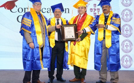 कैलिफोर्निया की यूनिवर्सिटी ने डॊ..पीके सिंह को दी डीएससी की उपाधि 