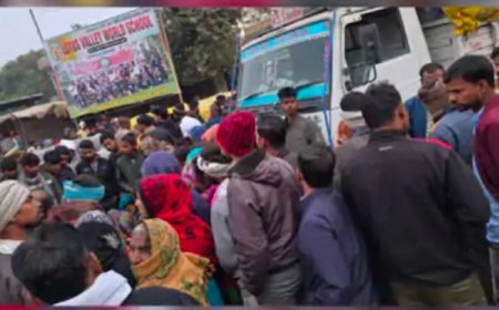 धनौली में टैंकर की चपेट में आकर सब्जी विक्रेता की मौत, घंटों जाम      