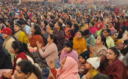 भजन संध्या संग खाटूधाम की निशान यात्रा का समापन   