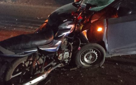 फतेहाबाद में बाइक और कार की टक्कर में युवक की मौत   