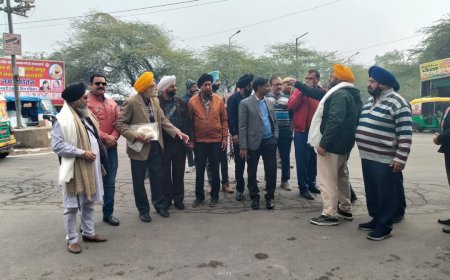 अफसरों ने सिख समाज संग किया नगर कीर्तन मार्ग का निरीक्षण   