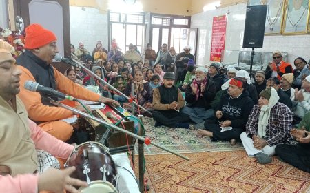 नए साल की खुशी में श्रीकृष्ण गौशाला पर कथा संकीर्तन