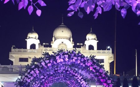 नव वर्ष पर गुरुद्वारा गुरु का बाग में अलौकिक कीर्तन दरबार