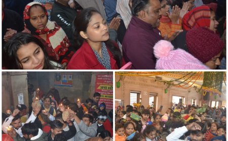 अधिसंख्य ने आराध्य के दर्शन कर की नये साल की अगवानी   