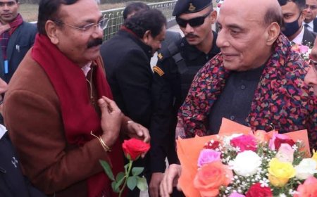 वापसी में सांसद चाहर को अपने साथ दिल्ली ले गए राजनाथ सिंह   