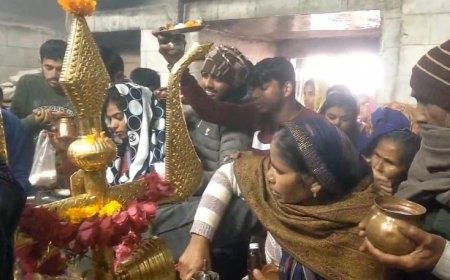 पौष पूर्णिमा पर बटेश्वर धाम में उमड़ी श्रद्धालुओं की भीड़   