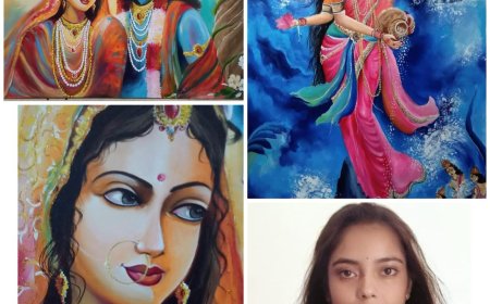 प्रीति चौहान के अद्वितीय चित्रों में झलकता है भक्ति और प्रेम