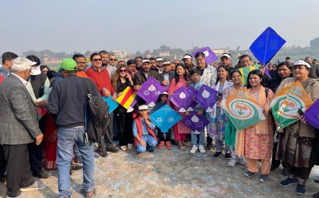 संक्रांति पर पतंगबाजी ने आगरा को यमुना से जोड़ा   