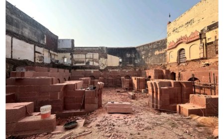 बटेश्वर में धरोहरों पर तोड़फोड़ कर अवैध कब्जे किए जा रहे