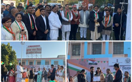 नगर निगम का यादगार गणतंत्र दिवस समारोह, एथनिक रन, सजे वाहनों की झांकियां, समाजसेवी सम्मानित