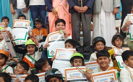 लॉयंस क्लब आकाश ने नन्हें बच्चों के साथ मनाया गणतंत्र दिवसॆ