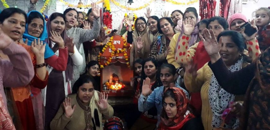 मातृशक्ति ने ज्योति प्रज्ज्वलित कर की सभी के मंगल की कामना    