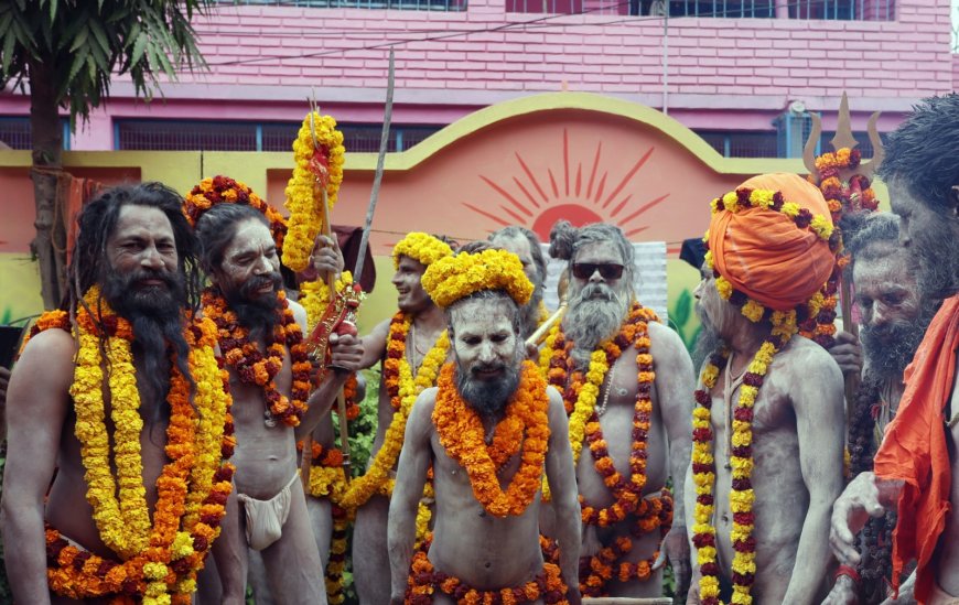 नागा संन्यासियों के श्री तपोनिधि आनंद अखाड़े ने किया महाकुम्भ में भव्य छावनी प्रवेश