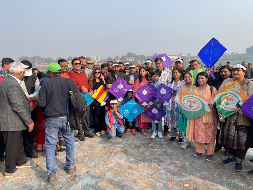 संक्रांति पर पतंगबाजी ने आगरा को यमुना से जोड़ा