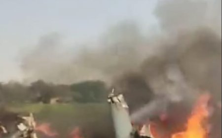 शिवपुरी में एयरफोर्स का लड़ाकू विमान क्रैश, पायलट सुरक्षित