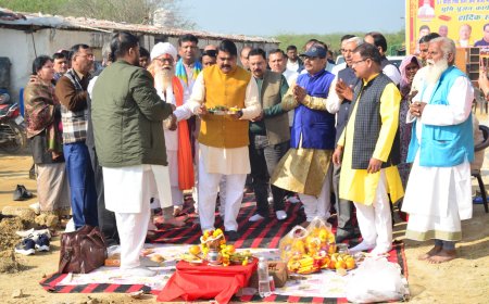 रुनकता में 51 सीढ़ी वाले राधारानी मंदिर के लिए हुआ भूमि पूजन   