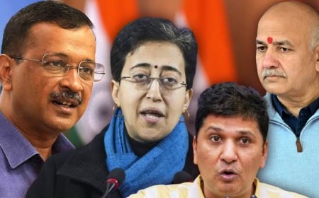 दिल्ली चुनावः अरविंद केजरीवाल और मनीष सिसौदिया,सत्येंद्र जैन हारे, आतिशी जीती