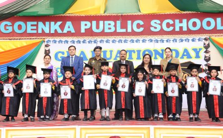जीडी गोयनका में मना ग्रेजुएशन डे, मेधावी किए गए सम्मानित