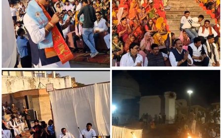 बटेश्वर में रही ताज महोत्सव की धूम, भजन संध्या और यमुना आरती का हुआ आयोजन