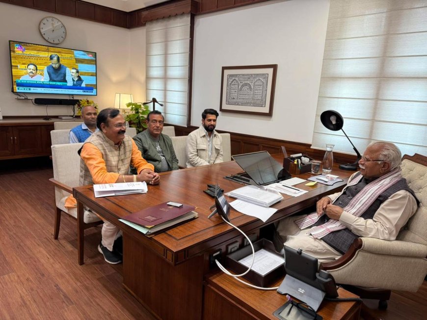 खट्टर ने सीकरी क्षेत्र की नगर पालिकाओं व नगर पंचायतों में विकास कार्यों के प्रस्ताव मांगे