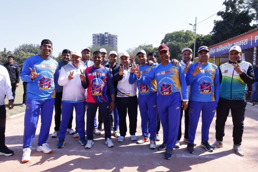 टी-20 टूर्नामेंट में आगरा पुलिस वॊरियर्स और जीएसटी रॊयल्स ने मैच जीते