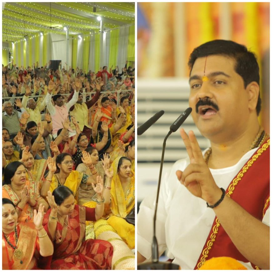 बल्केश्वर महादेव मंदिर में श्रीराम जन्मोत्सव की कथा से भक्त भाव विभोर