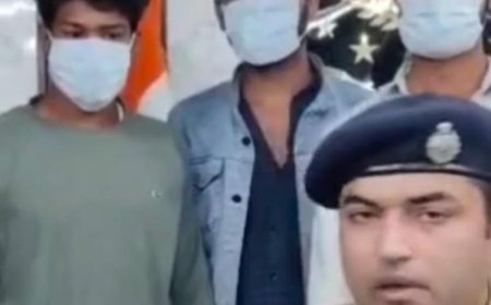 शराब के लिए बाइक और मोबाइल लूटने वाले तीन अभियुक्त पुलिस की गिरफ्त में