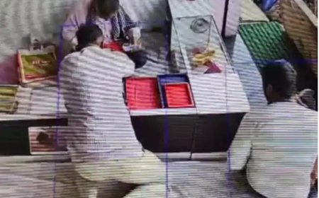 ज्वैलर की नजरों के सामने से ही चोर चुरा ले गए लाखों के आभूषण