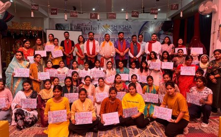 प्रौढ़ शिक्षा केन्द्रो पर एक वर्ष में 7500 महिलाओ को बनाया आत्मनिर्भर