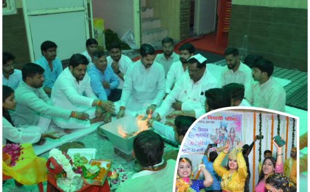 फूलों की होली संग विद्यार्थी परिषद ने आयोजित किया होली मिलन समारोह