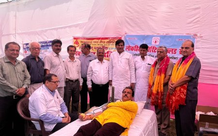 सद्भावना पार्क में रक्तदान शिविर, 168 यूनिट रक्त का संचय