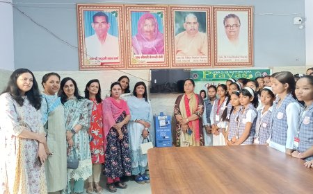 लॉयंस क्लब प्रयास ने छात्राओं के लिए लगवायी सैनिटरी पैड डिस्पोजल मशीन