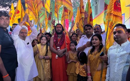 श्याम बाबा की निशान यात्रा में थिरकते रहे भक्त, गूंजे बाबा श्याम के जयकारे