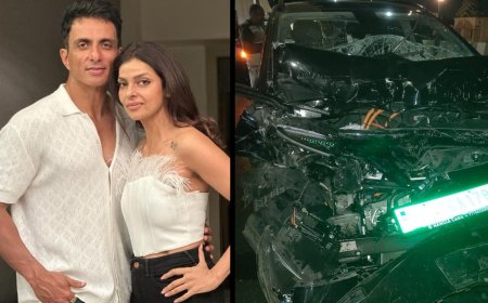 अभिनेता सोनू सूद की पत्नी की एक्सीडेंट कार के परखच्चे उड़े