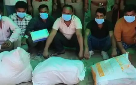 आगरा पुलिस ने 58 किलोग्राम गांजे के साथ छह तस्कर पकड़े