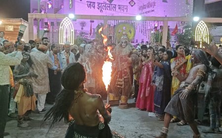 वरुणावतार भगवान झूलेलाल की जयंती पर निकाली गईं भव्य शोभायात्राएं