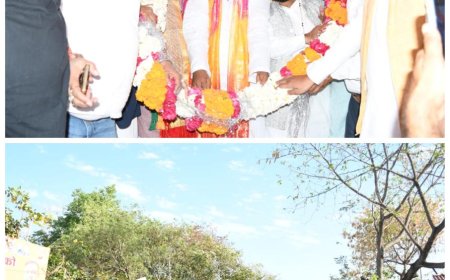 सांसद नवीन जैन के आवास पर भाजपा महानगर अध्यक्ष का जोरदार स्वागत