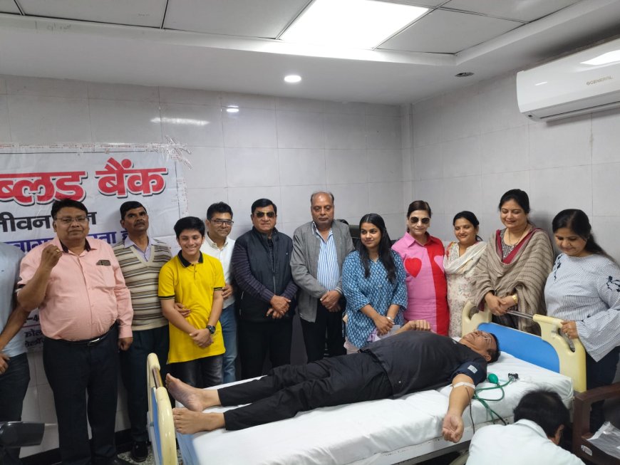 रक्तदान शिविर में 40 ने किया रक्तदान