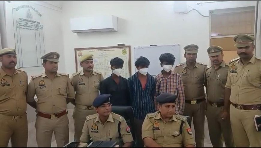 दो साल पहले आढ़ती को लूटने वाले तीन ईनामी बदमाश पुलिस की गिरफ्त में