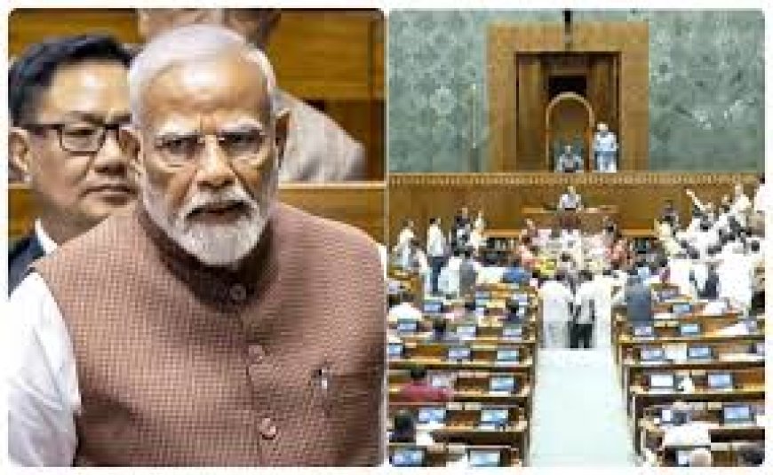 पीएम के संबोधन के बाद लोकसभा में विपक्ष का हंगामा, सदन से किया वाआउट