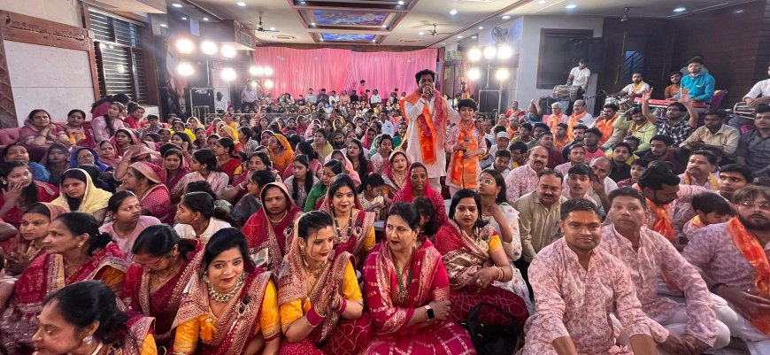 श्याम बाबा के कीर्तन में जमकर थिरके श्रद्धालु