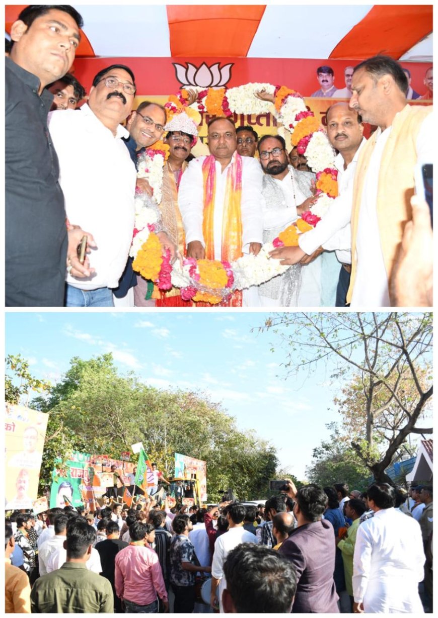 सांसद नवीन जैन के आवास पर भाजपा महानगर अध्यक्ष का जोरदार स्वागत