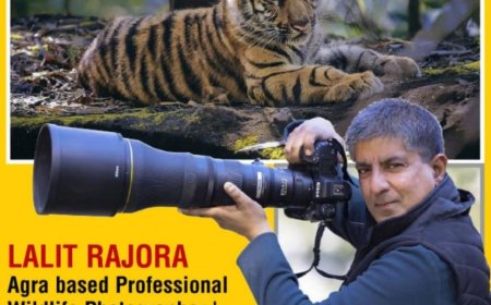 आगरा के ललित राजौरा की वन्यजीव फोटोग्राफी पर वाइल्डलाइफ टुडे में कवर स्टोरी