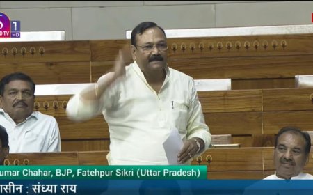 सांसद चाहर ने लोकसभा में दिल्ली के लुटियन जोन में मुगल आक्रांताओं के नाम की सड़कों के नाम बदलने की मांग उठाई